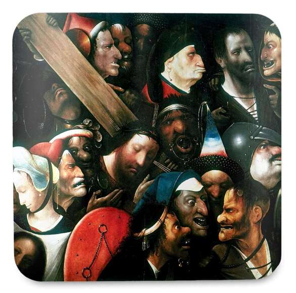 Podkładka pod kubek Chrystus dźwigający krzyż Hieronim Bosch