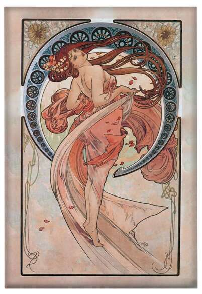 Magnes La Danse (Taniec) Alfons Mucha