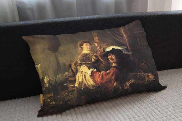 Poduszka Autoportret z Saskią Rembrandt