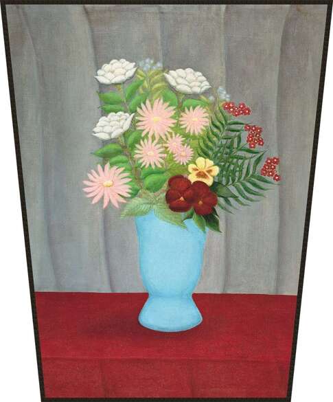 Ekran Still life of flowers in a blue vase Henri Rousseau