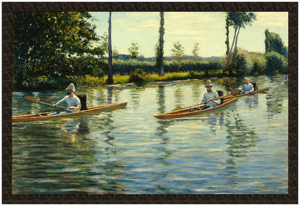 Naszywka Rejs łodzią na rzece Yerres Gustave Caillebotte