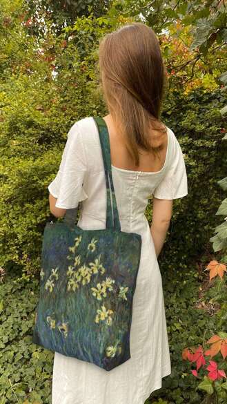 Torba na ramię shopper Irysy Claude Monet