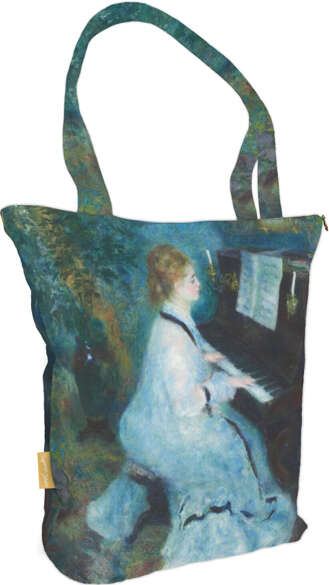 Torba na ramię shopper Kobieta przy fortepianie Pierre-Auguste Renoir