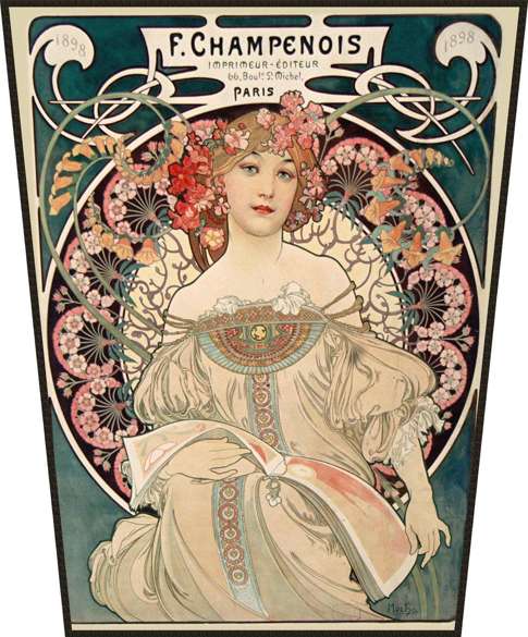 Ekran Rozmarzenie Alfons Mucha