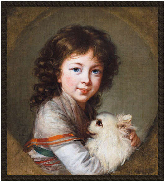 Naszywka Portret Elisabeth Isabella Mniszech Élisabeth Vigée-Lebrun