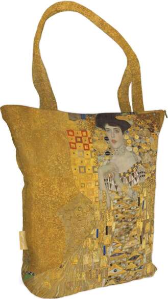 Torba na ramię shopper Złota Adela Gustav Klimt