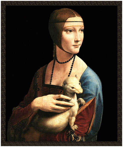 Naszywka Dama z gronostajem Leonardo da Vinci