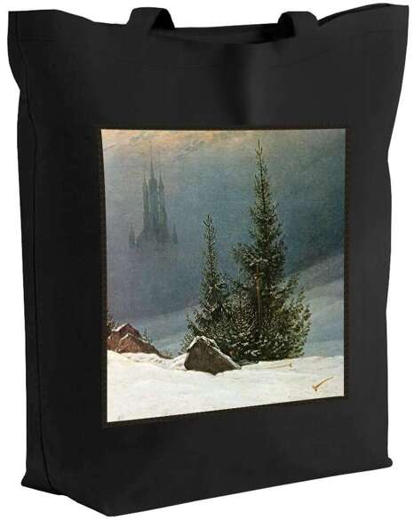 Torba z naszywką Pejzaż zimowy Caspar David Friedrich