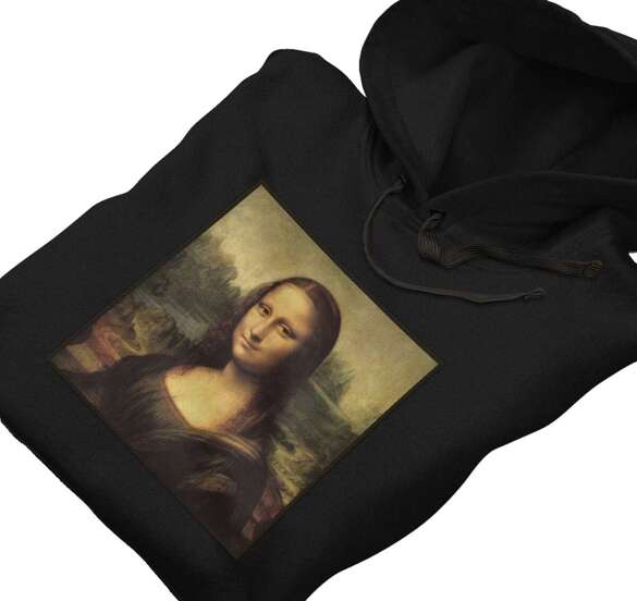 Bluza z naszywką Mona Lisa Leonardo da Vinci