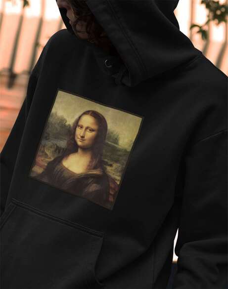 Bluza z naszywką Mona Lisa Leonardo da Vinci