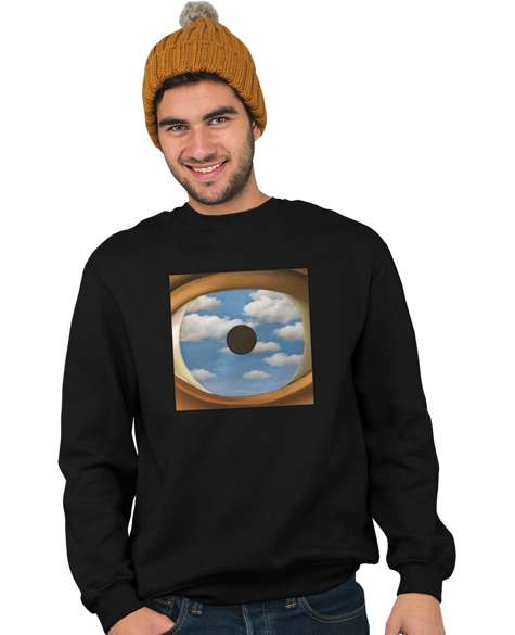 Bluza z naszywką Fałszywe Lustro René Magritte