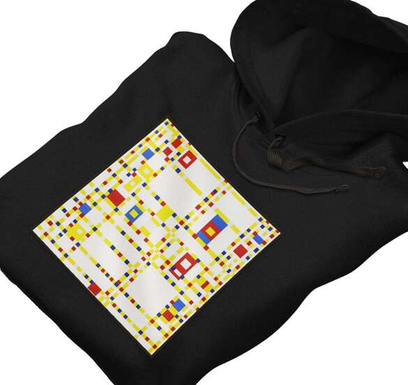 Bluza z naszywką Broadway Boogie Woogie Piet Mondrian