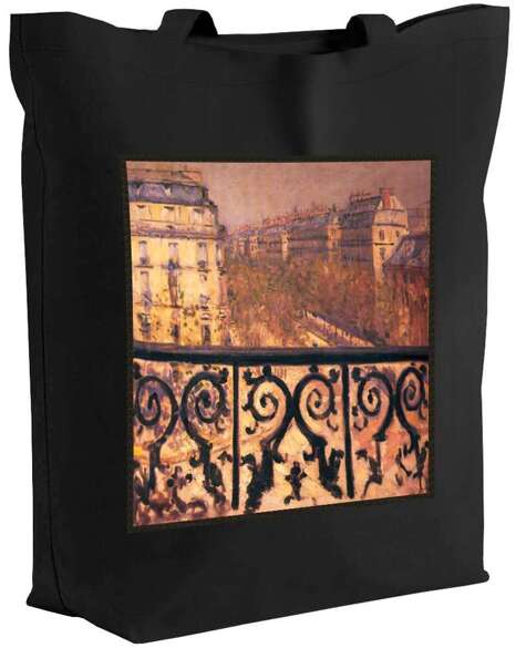 Torba z naszywką Balkon w Paryżu Gustave Caillebotte