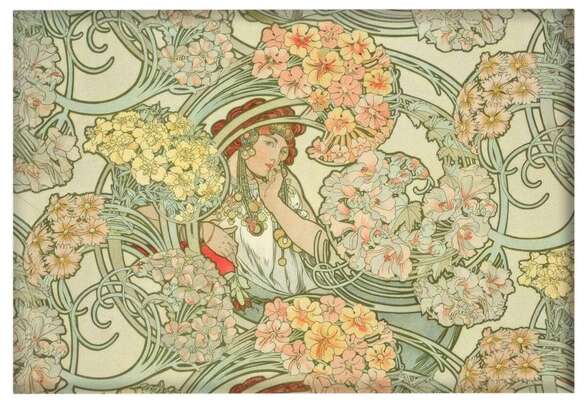 Magnes Langage des fleurs (Język kwiatów) Alfons Mucha