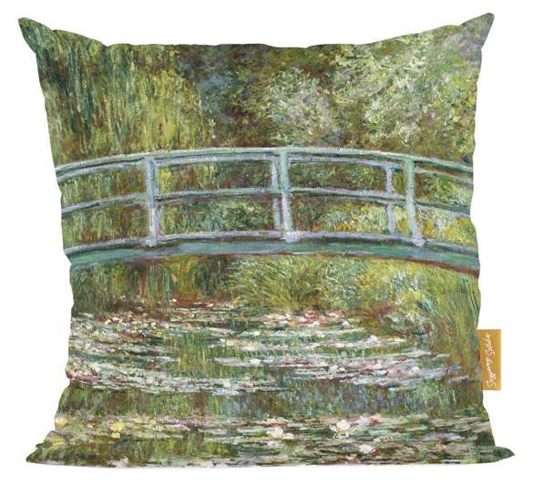 Poduszka Most nad stawem z liliami wodnymi Claude Monet