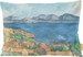 Poduszka Zatoka Marsylii widziana z L​ ​Estaque​ 1885​ Paul Cezanne