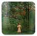 Podkładka pod kubek Woman Walking in an Exotic Forest Henri Rousseau