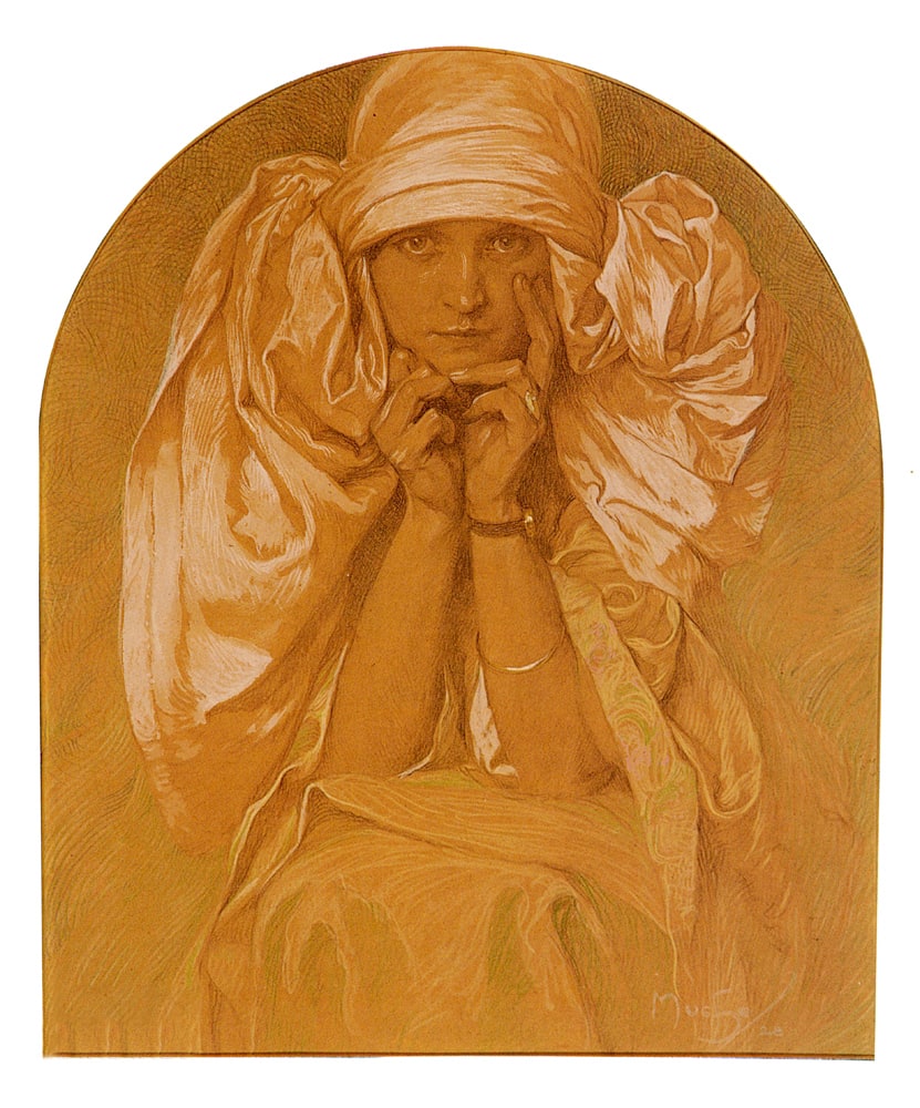 Alfons Mucha – Portret córki Artysty – Jarosławy
