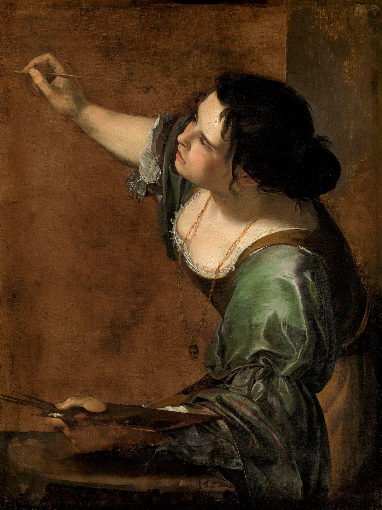 Artemisia Gentileschi – Autoportret jako alegoria malarstwa