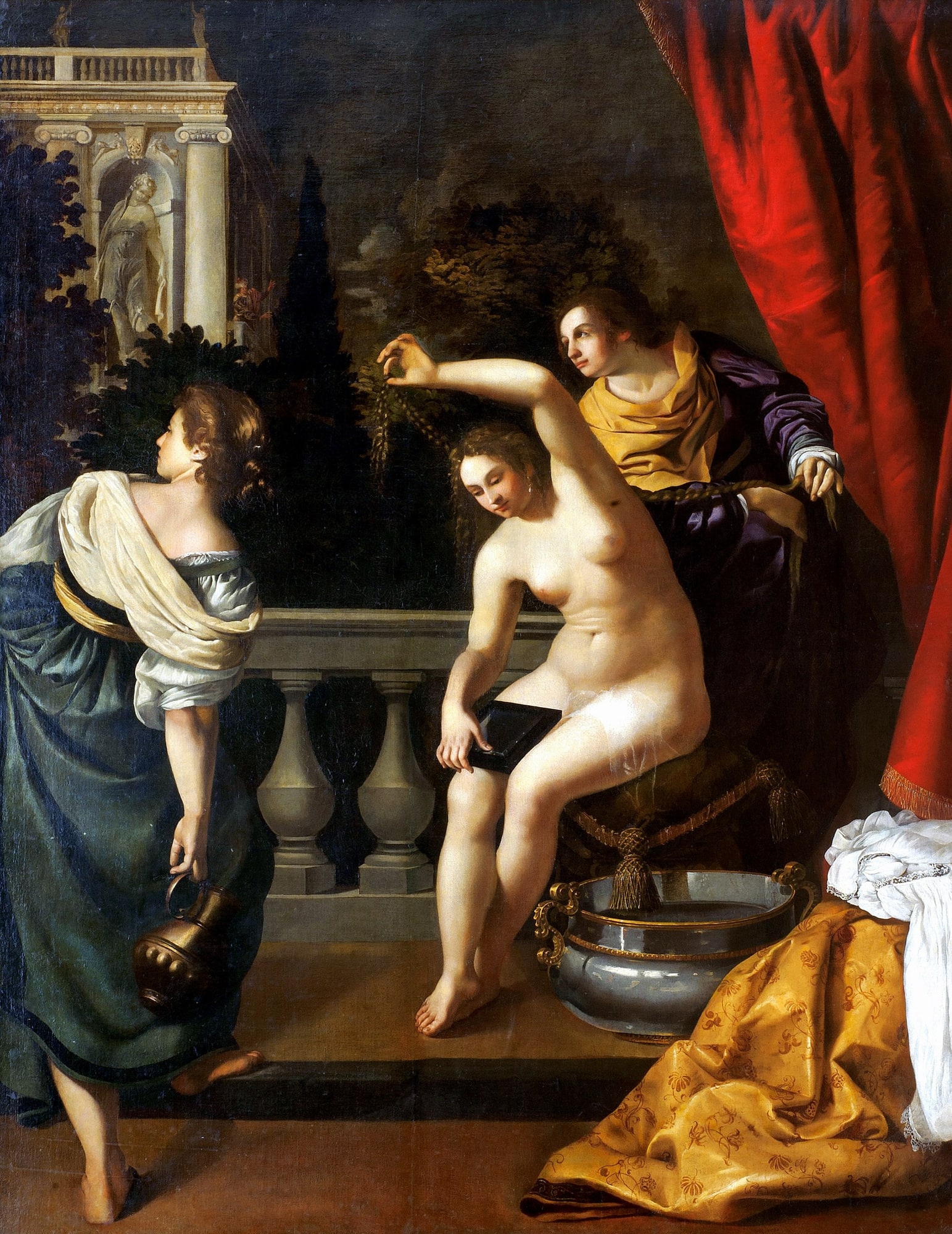 Artemisia Gentileschi – Batszeba w swojej kąpieli