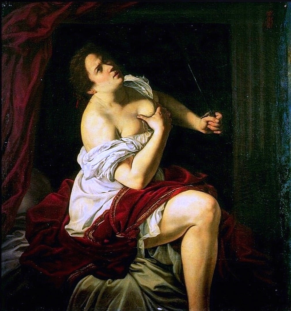 Artemisia Gentileschi – Lukrecja