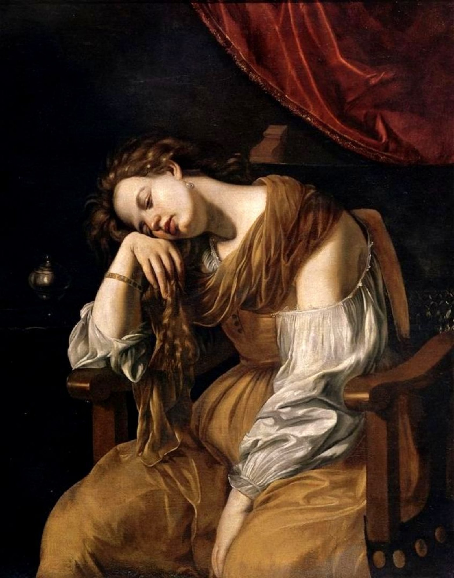 Artemisia Gentileschi – Pokutująca Magdalena