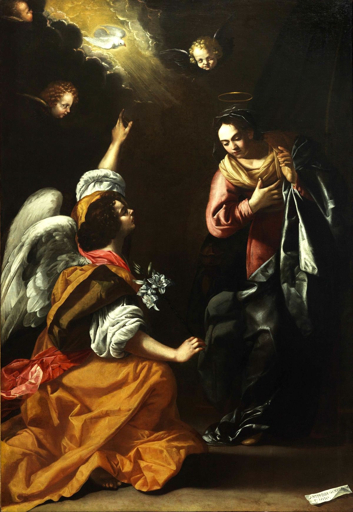 Artemisia Gentileschi – Zwiastowanie