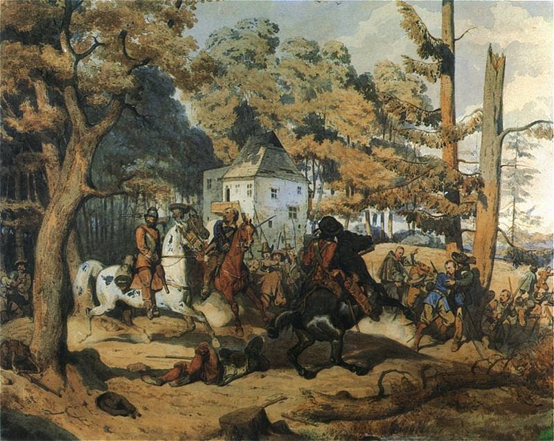 Artur Grottger – Utarczka ze Szwedami