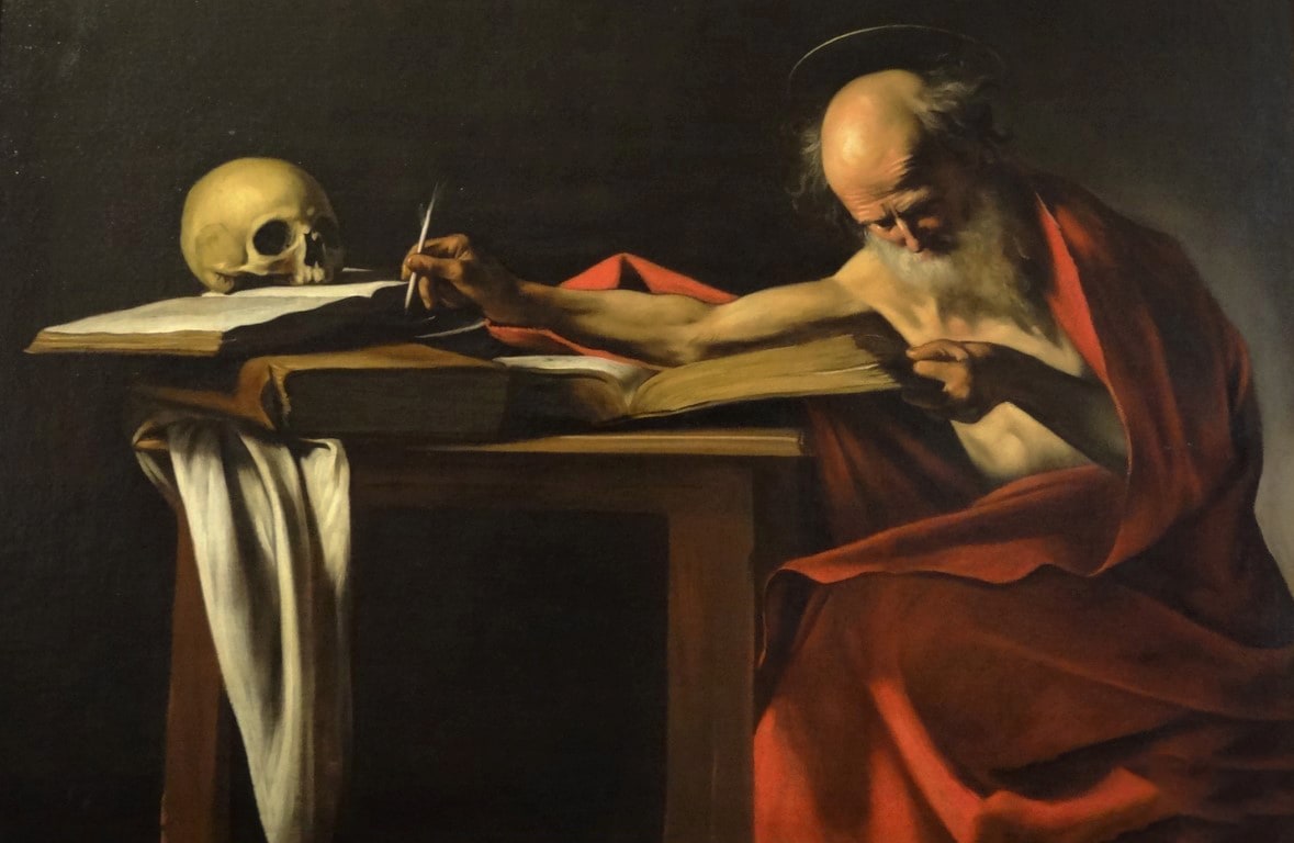 Caravaggio – Św. Hieronim piszący