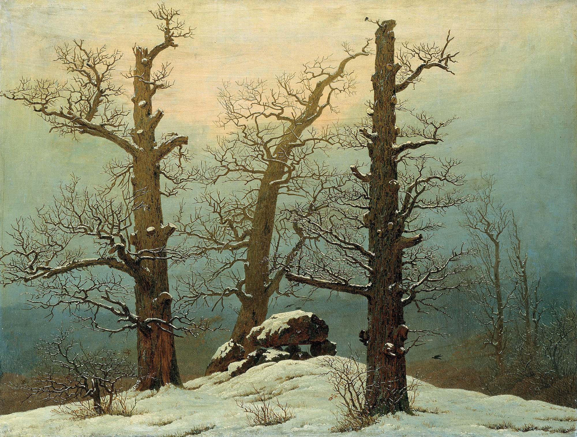 Caspar David Friedrich – Dolmen w śniegu