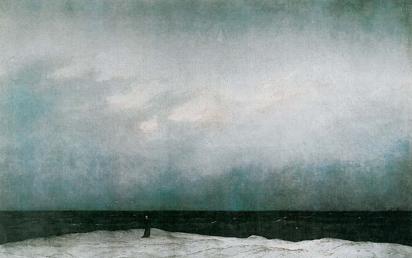 Caspar David Friedrich – Mnich na brzegu morza