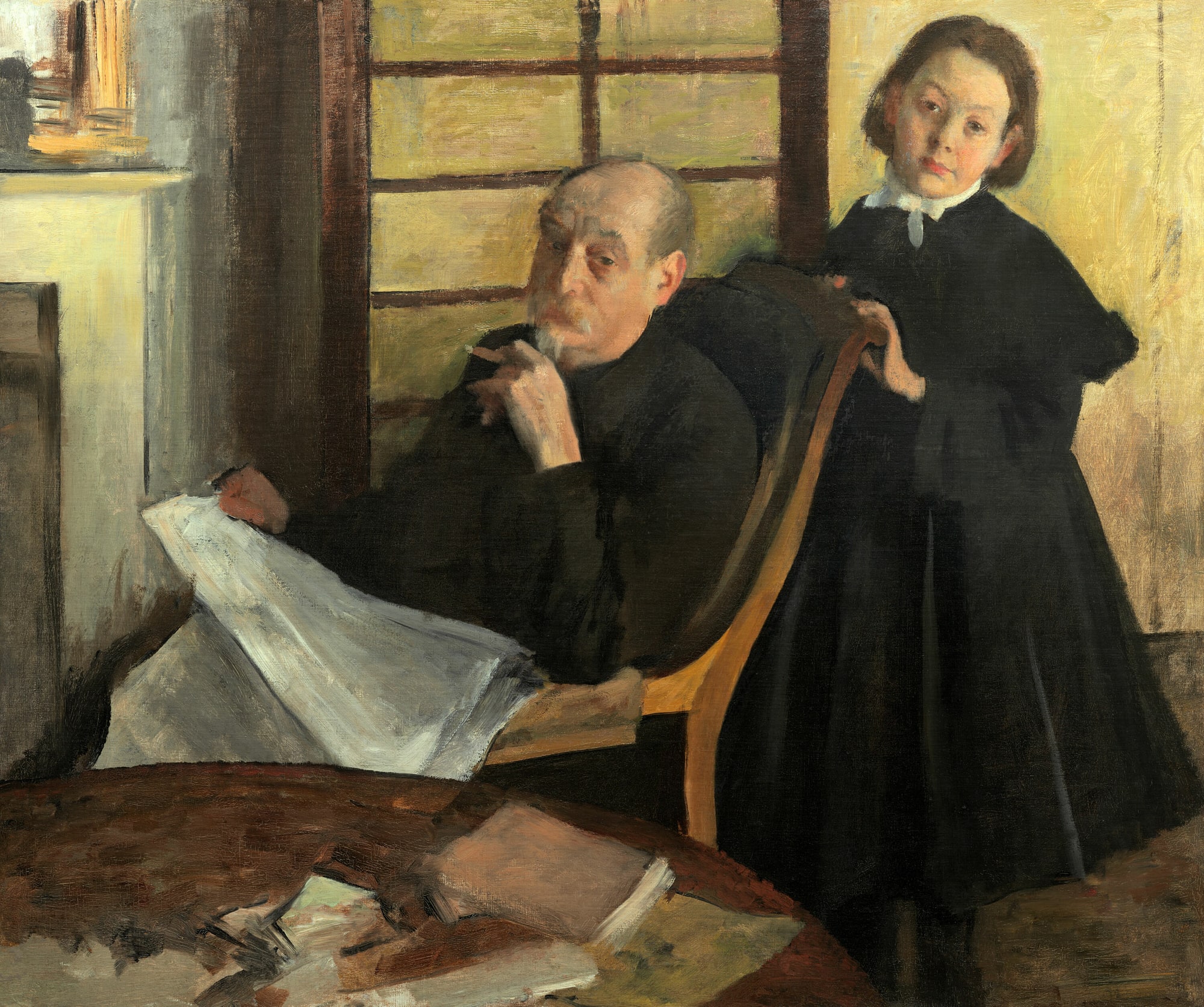 Edgar Degas – Henri Degas i jego siostrzenica Lucie Degas