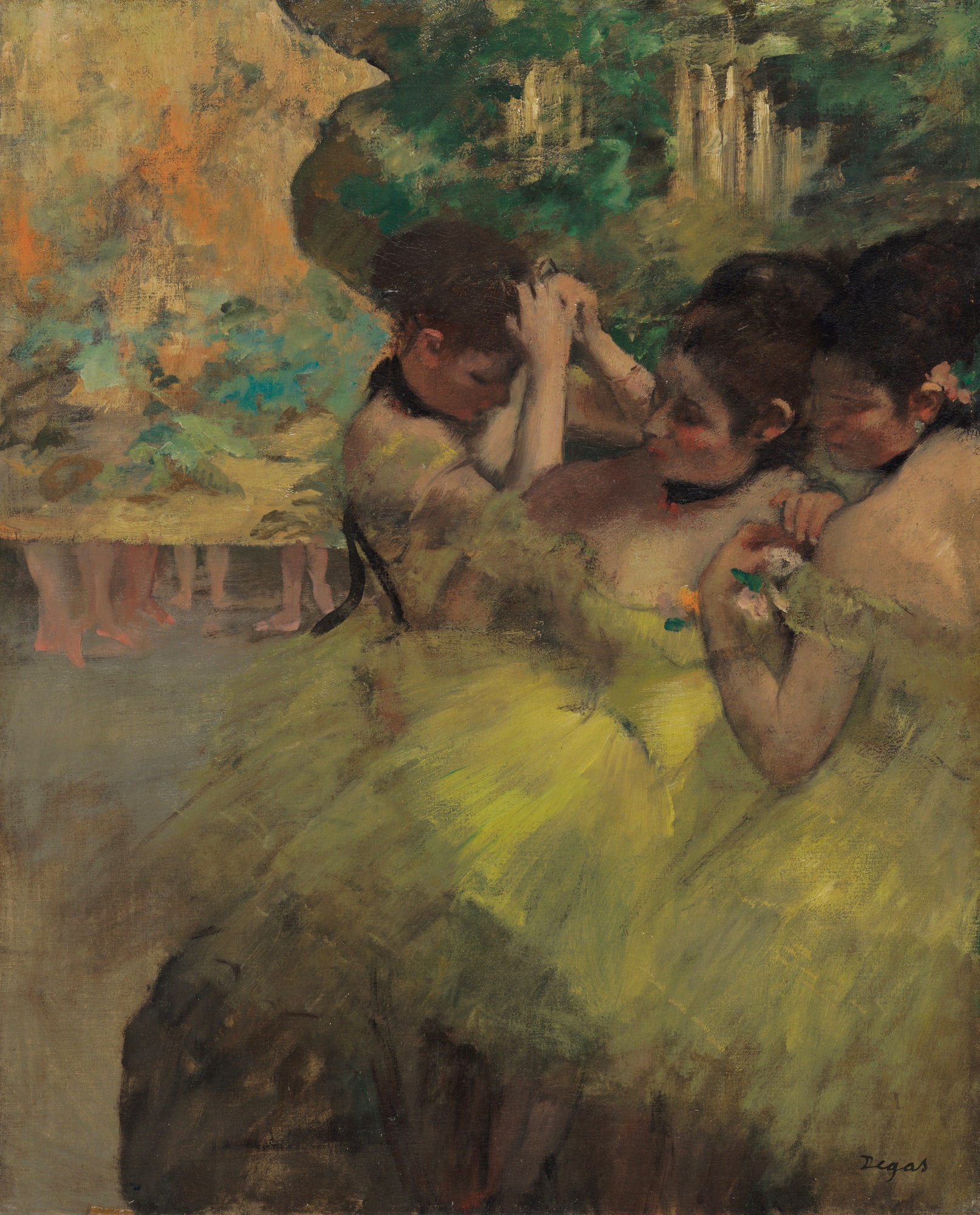 Edgar Degas – Żółte tancerki (ze skrzydłami)