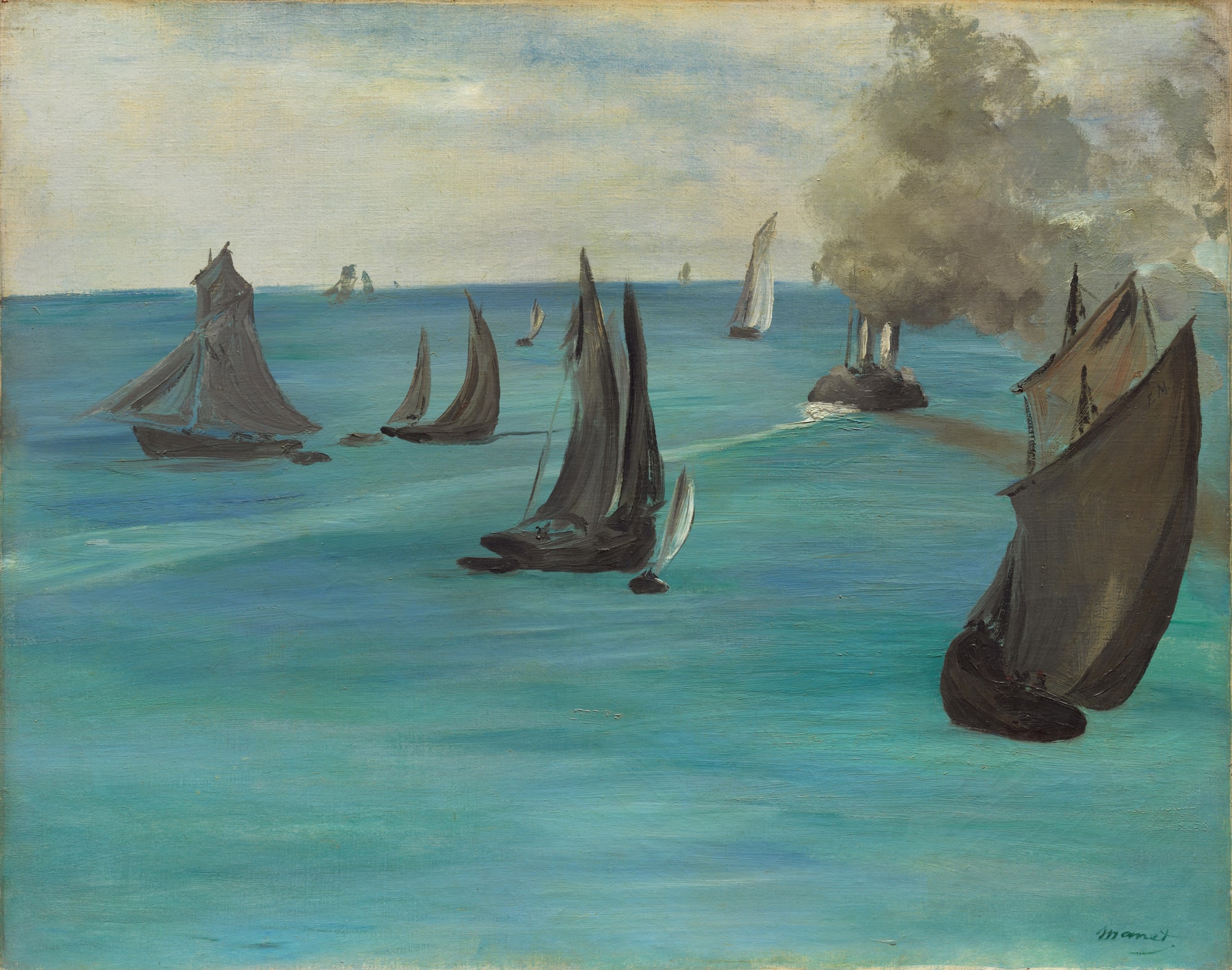 Édouard Manet – Widok na morze, spokojna pogoda (Vue de mer, temps calme)
