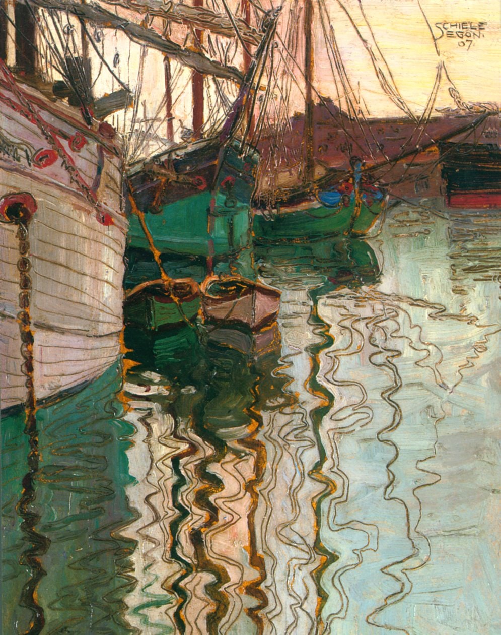 Egon Schiele – Port w Trieście