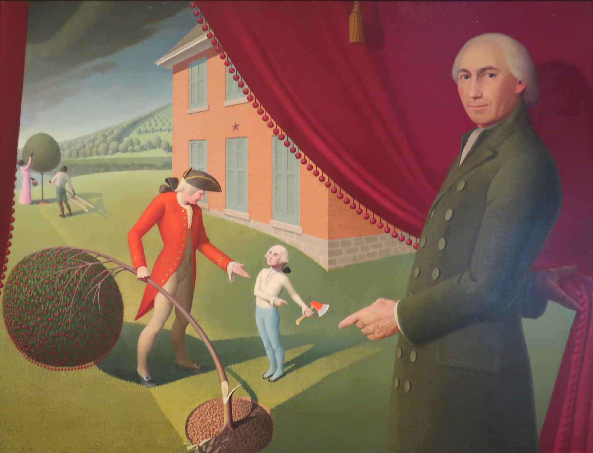 Grant Wood – Parson Weems' Fable