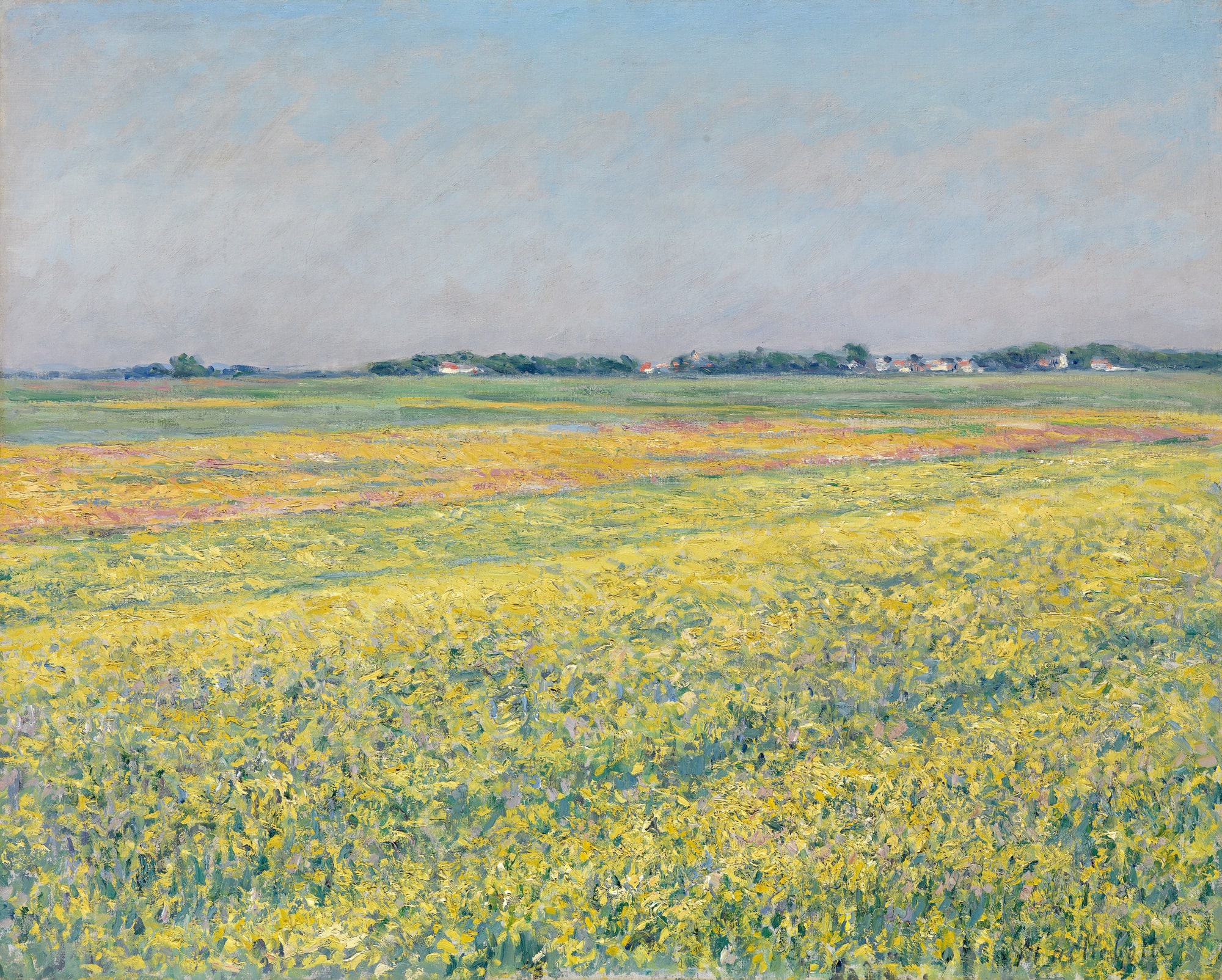 Gustave Caillebotte – Równina Gennevilliers, żółte pola