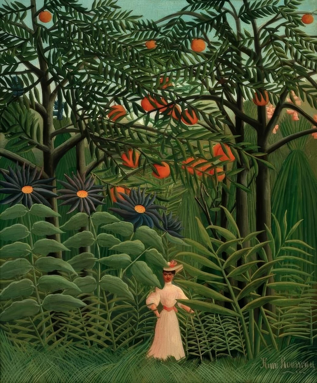 Henri Rousseau – Woman Walking in an Exotic Forest