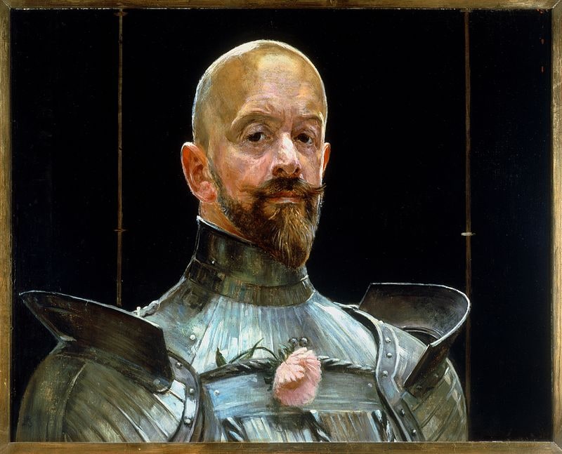 Jacek Malczewski – Autoportret w zbroi