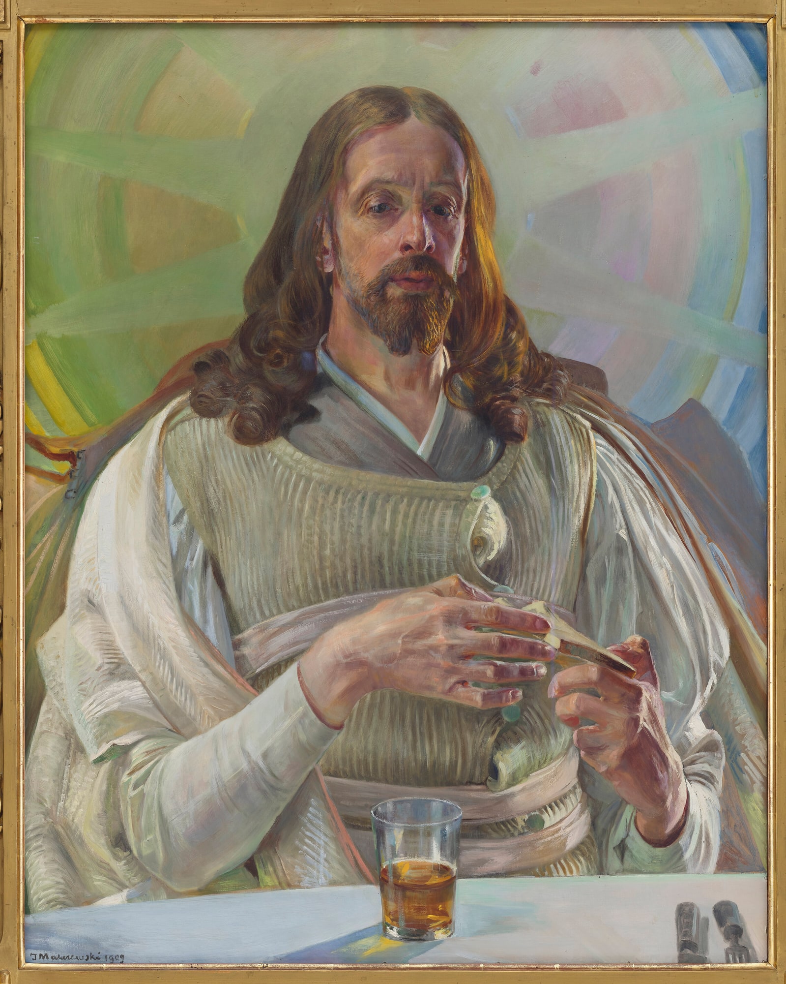 Jacek Malczewski – Chrystus w Emaus - środkowa część tryptyku