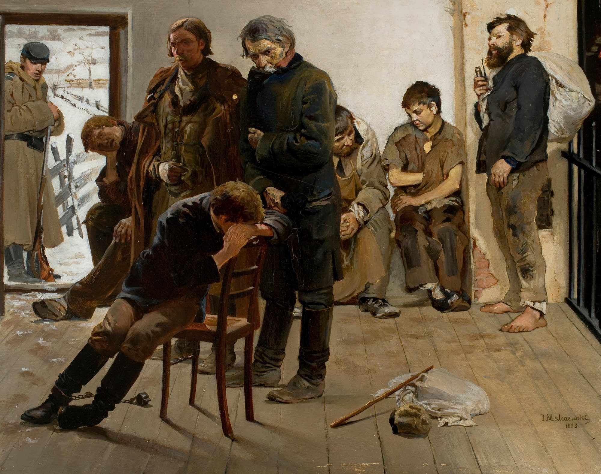 Jacek Malczewski – Na etapie (Aresztanci)