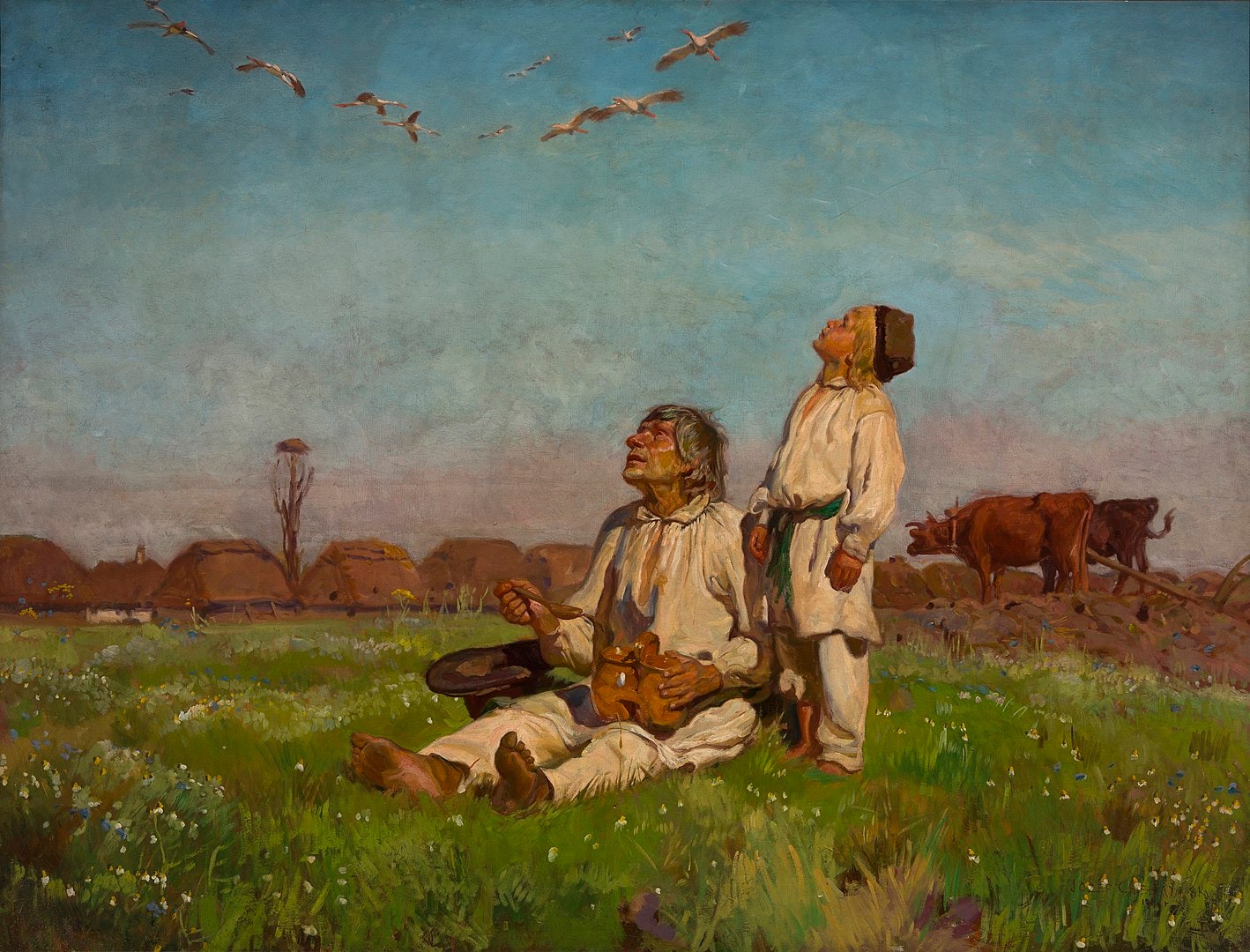 Józef Chełmoński – Bociany