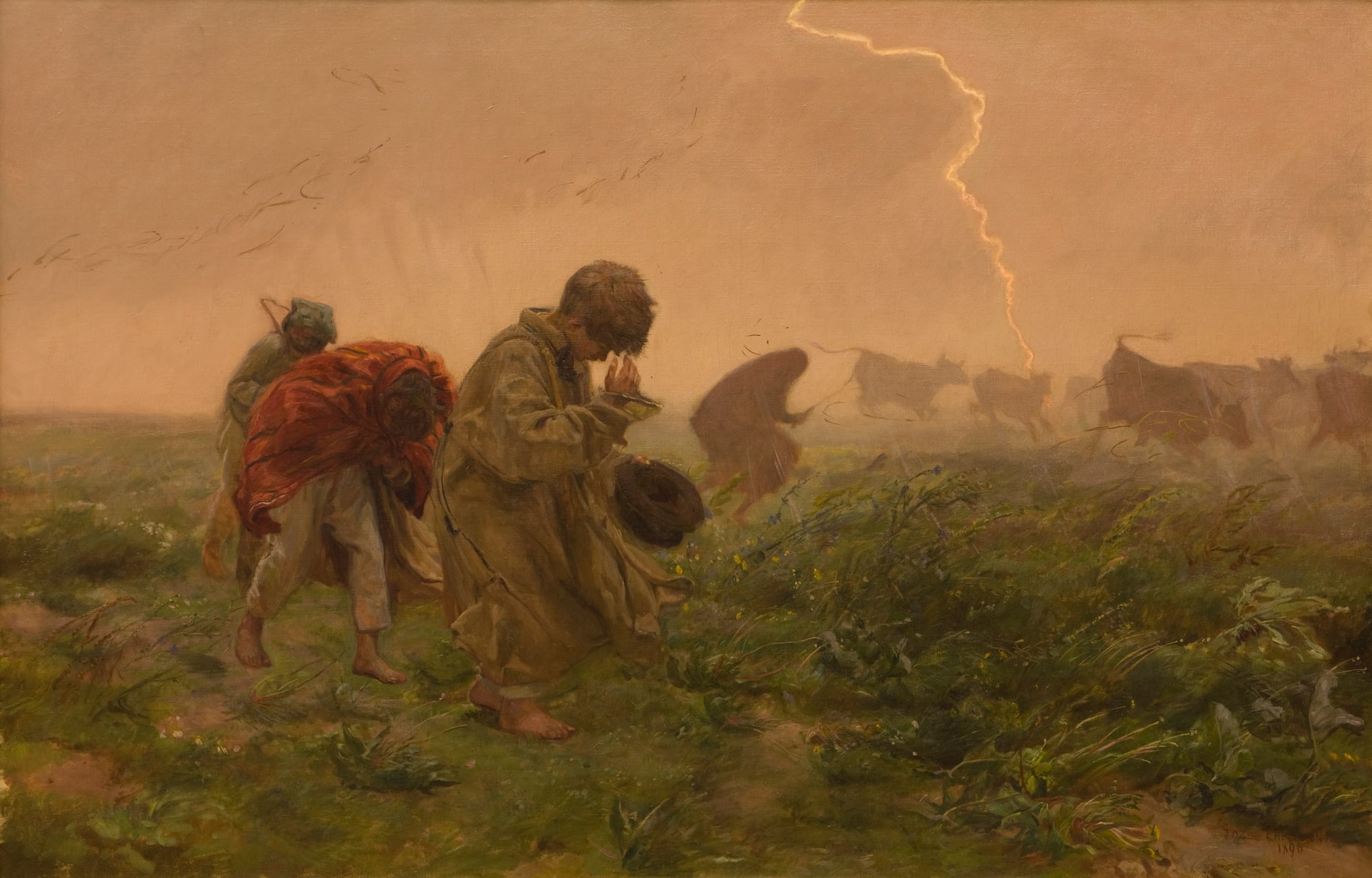 Józef Chełmoński – Burza