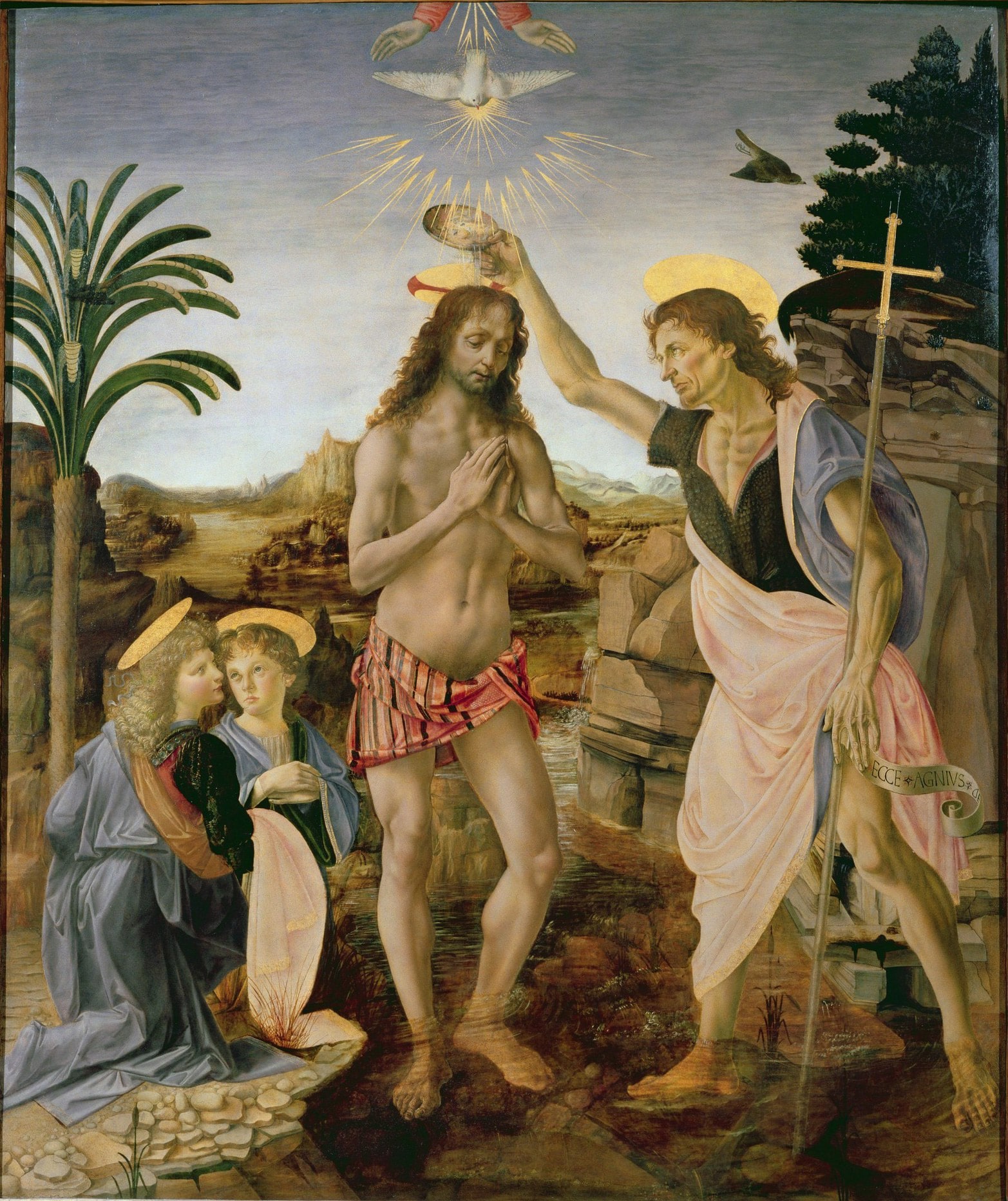 Leonardo da Vinci – Chrzest Chrystusa