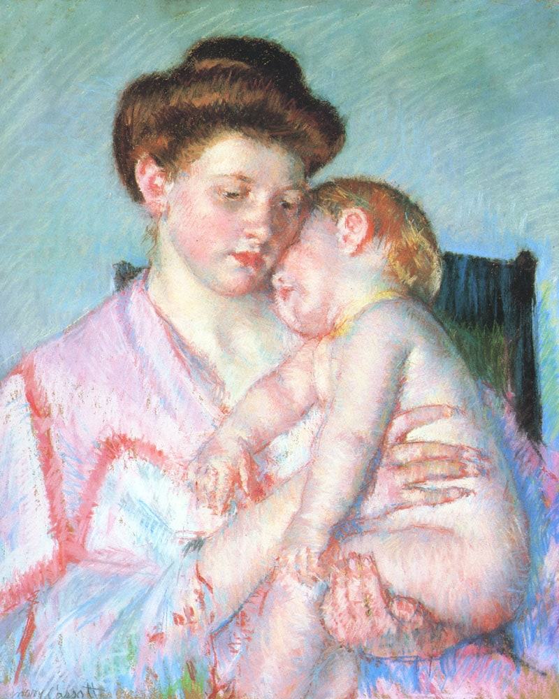 Mary Cassatt – Śpiące niemowlę