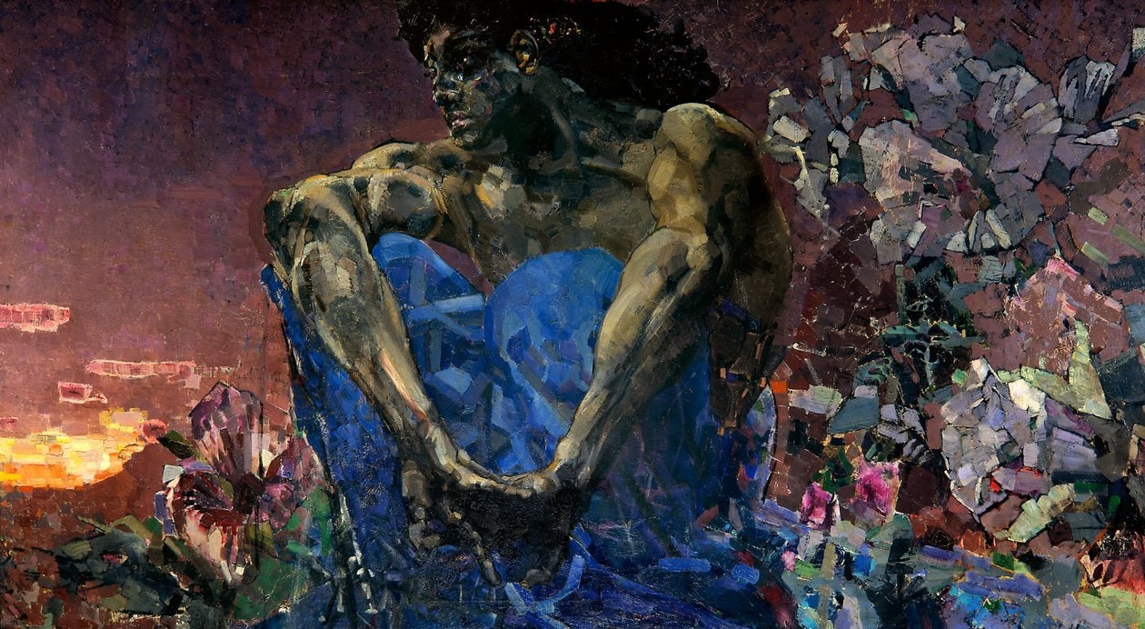 Mikhail Aleksandrovich Vrubel – Demon (siedzi)