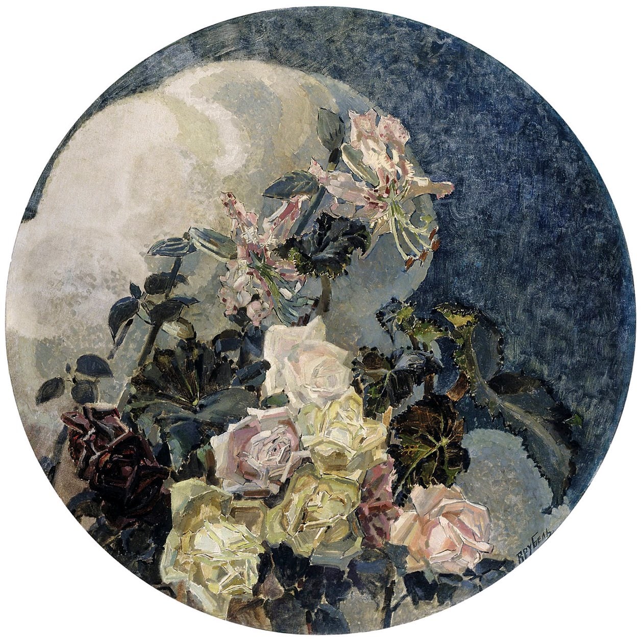Mikhail Aleksandrovich Vrubel – Róże i orchidee