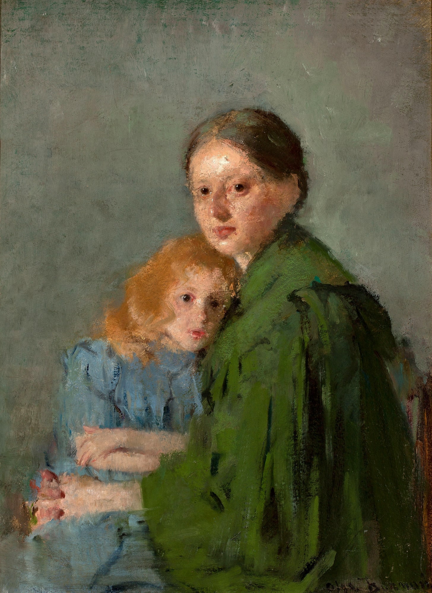 Olga Boznańska – Portret kobiety z małą dziewczynką (Matka z dzieckiem)