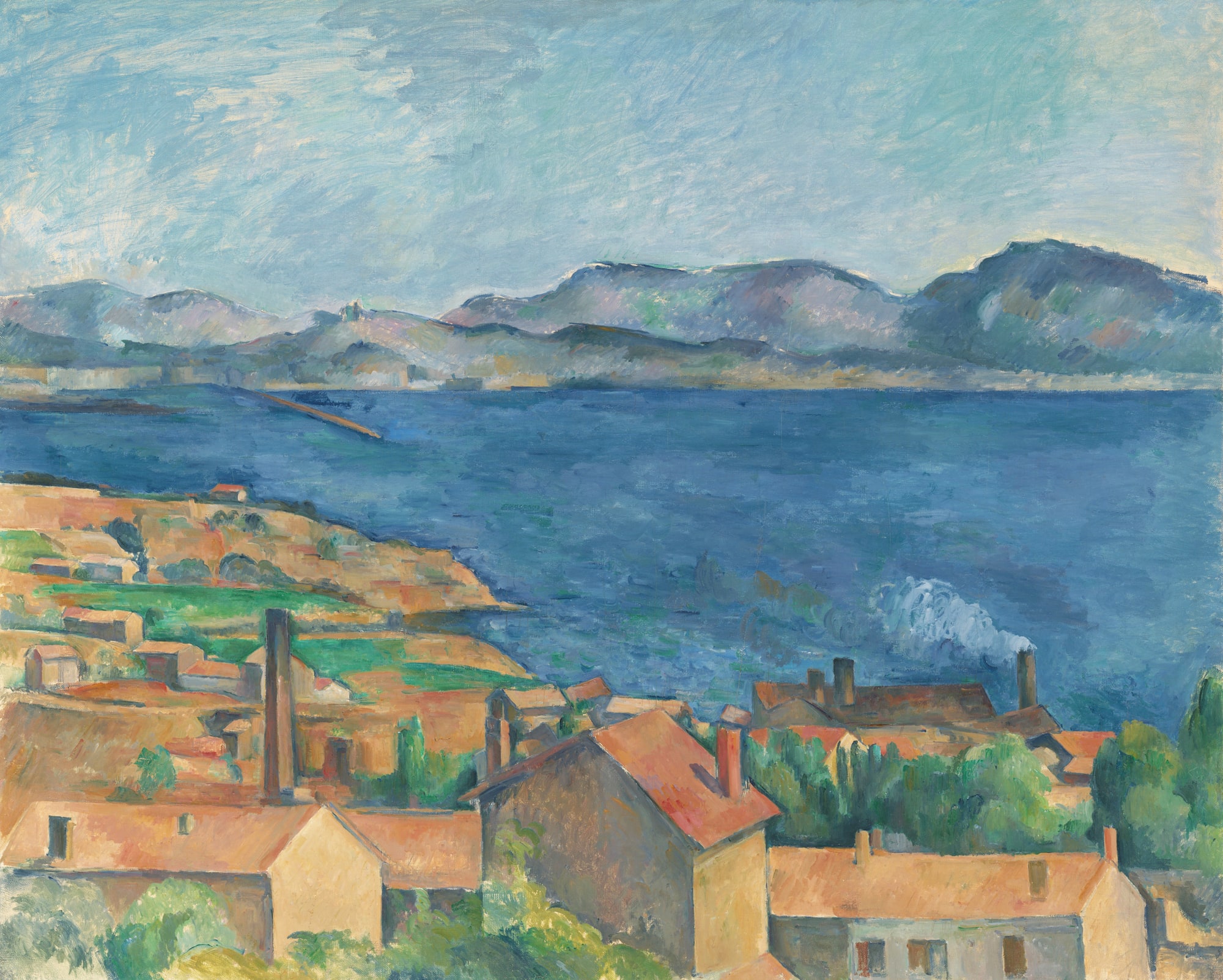Paul Cezanne – Zatoka Marsylii widziana z L Estaque 1885