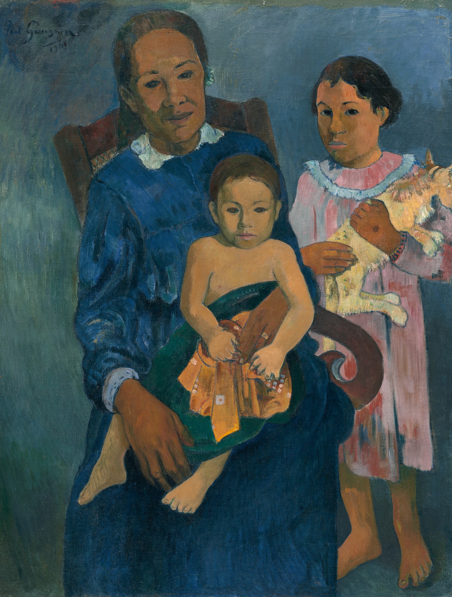 Paul Gauguin – Polinezyjska kobieta z dziećmi